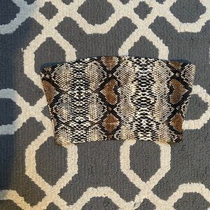 Snake Print Bandeau Top
